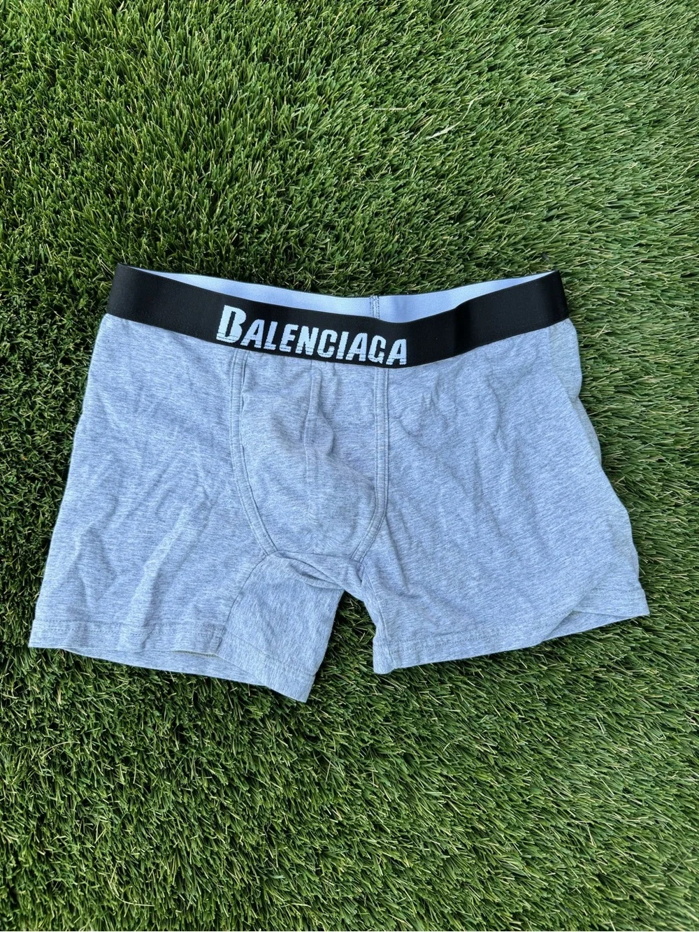 Balenciaga Light Gray Logo Waistband Men’s Boxer Briefs